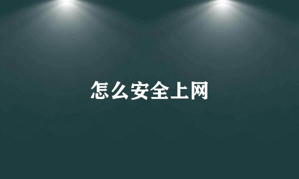 怎么安全上网