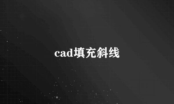 cad填充斜线