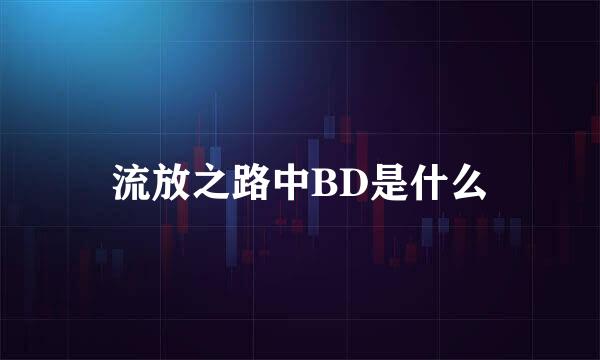 流放之路中BD是什么
