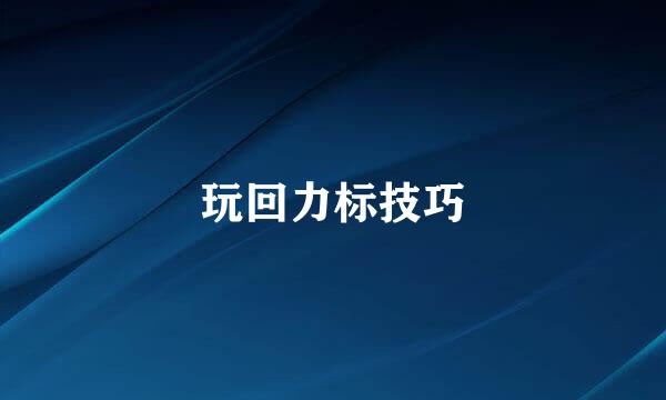 玩回力标技巧