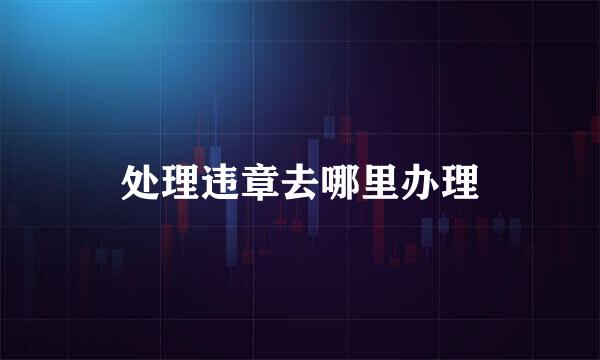 处理违章去哪里办理