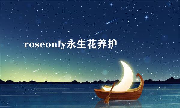 roseonly永生花养护