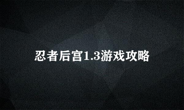 忍者后宫1.3游戏攻略