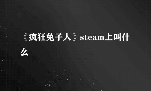 《疯狂兔子人》steam上叫什么