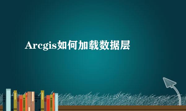 Arcgis如何加载数据层