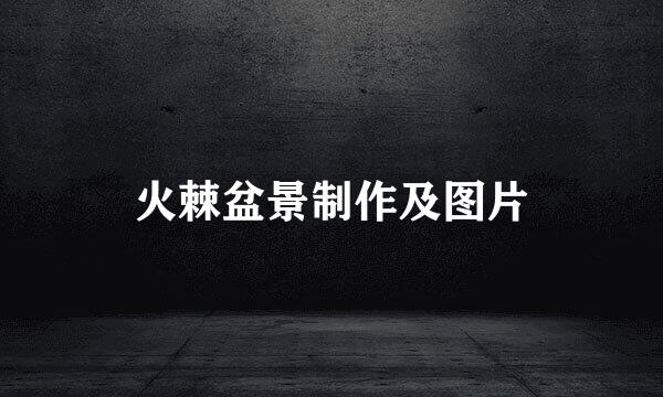 火棘盆景制作及图片