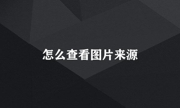怎么查看图片来源