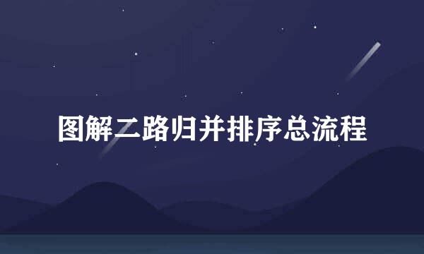 图解二路归并排序总流程