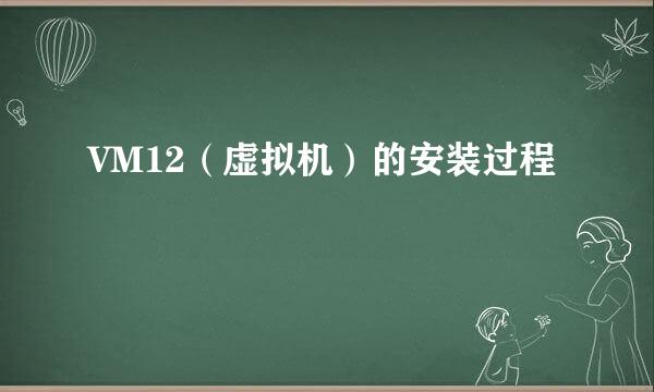 VM12（虚拟机）的安装过程