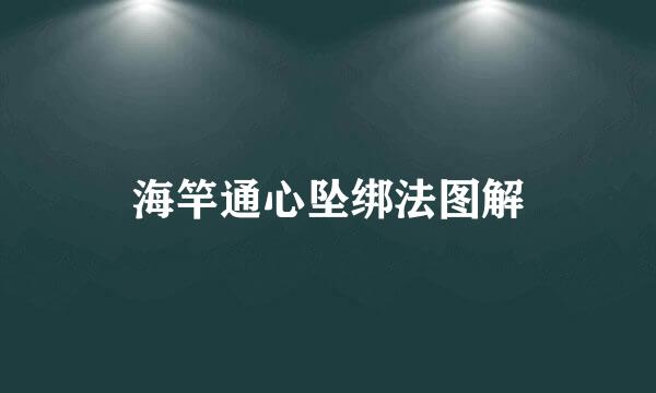 海竿通心坠绑法图解