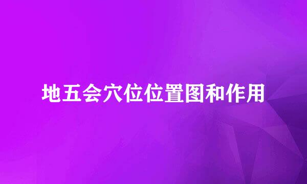 地五会穴位位置图和作用