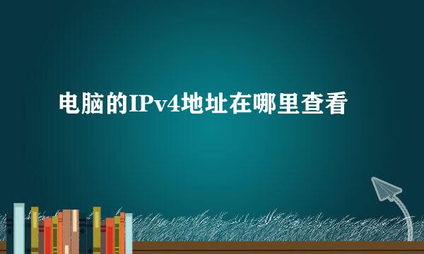 电脑的IPv4地址在哪里查看