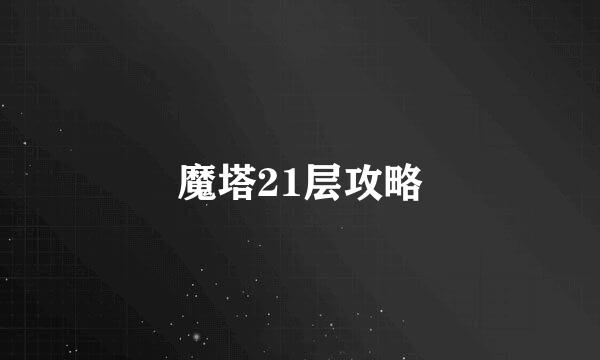 魔塔21层攻略