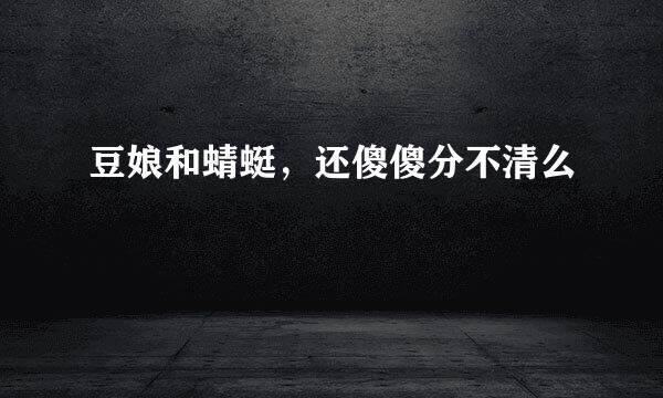 豆娘和蜻蜓，还傻傻分不清么