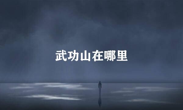 武功山在哪里