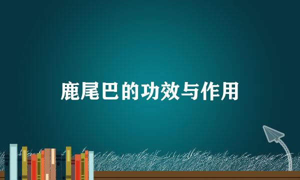 鹿尾巴的功效与作用