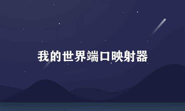 我的世界端口映射器