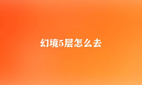 幻境5层怎么去