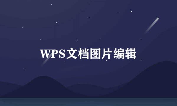 WPS文档图片编辑
