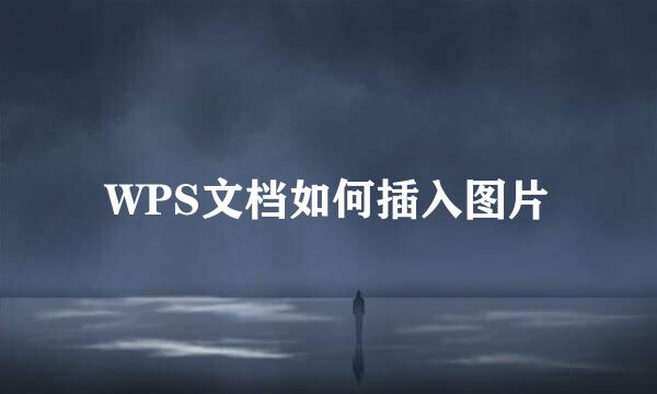 WPS文档如何插入图片
