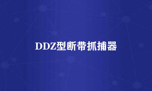 DDZ型断带抓捕器