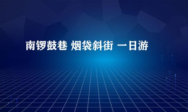 南锣鼓巷 烟袋斜街 一日游