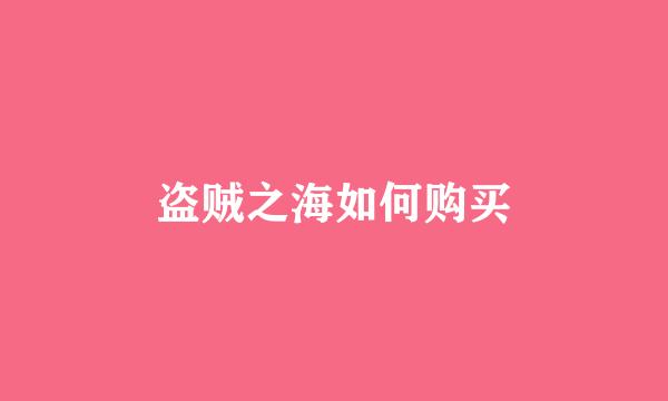 盗贼之海如何购买