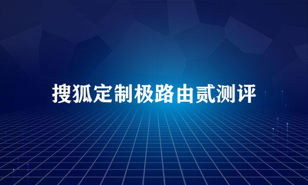 搜狐定制极路由贰测评