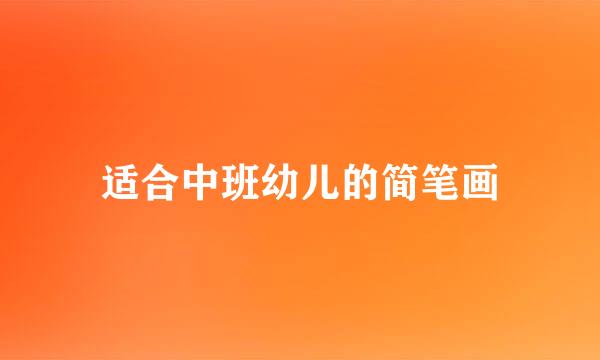 适合中班幼儿的简笔画