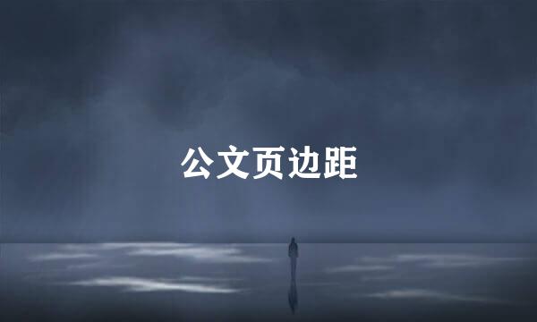公文页边距