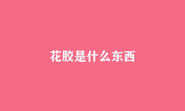 花胶是什么东西