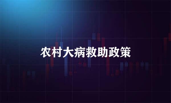 农村大病救助政策