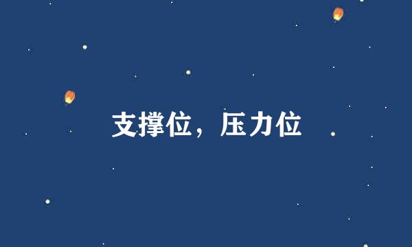 支撑位,压力位