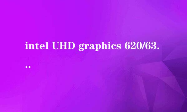 intel UHD graphics 620/630 -win7 驱动