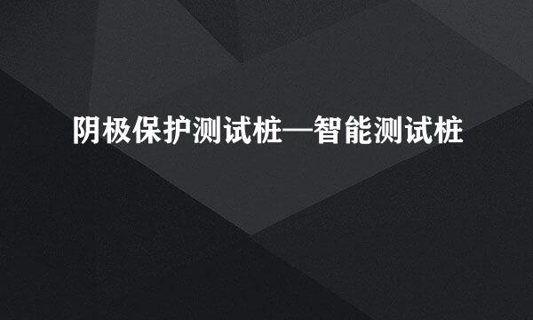 阴极保护测试桩—智能测试桩
