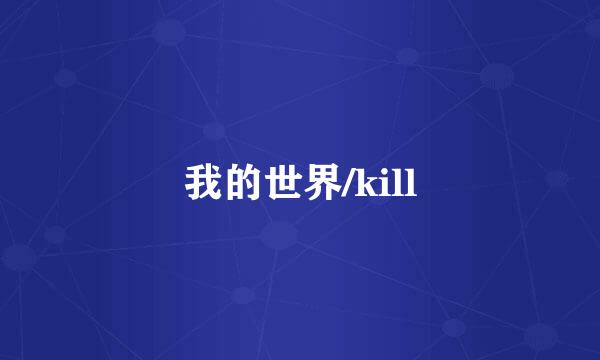 我的世界/kill