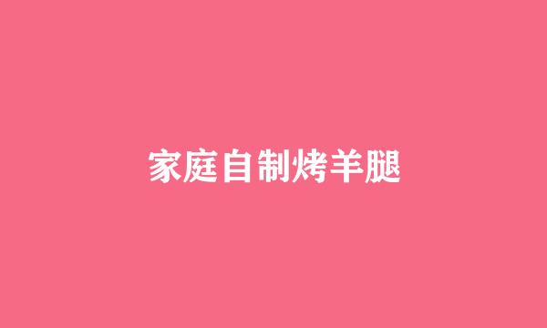 家庭自制烤羊腿