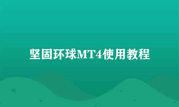 坚固环球MT4使用教程