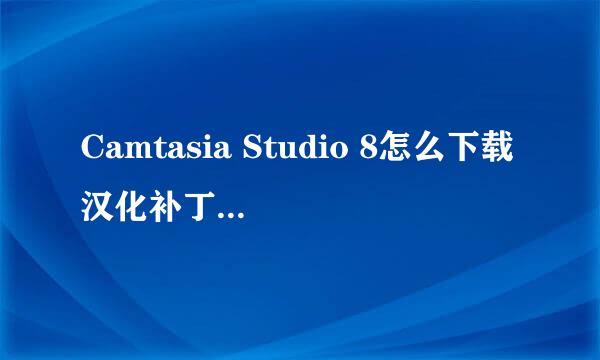 Camtasia Studio 8怎么下载汉化补丁如何安装