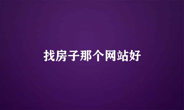 找房子那个网站好