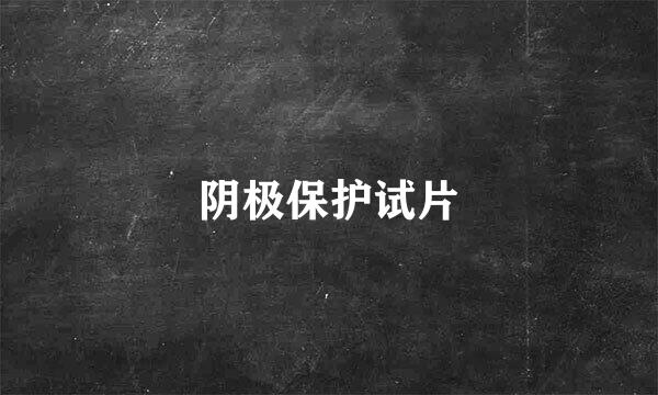 阴极保护试片