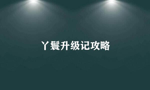 丫鬟升级记攻略