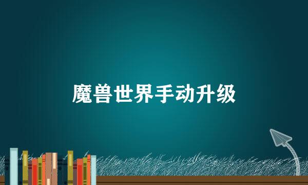 魔兽世界手动升级