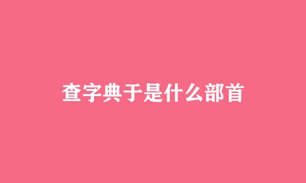 查字典于是什么部首