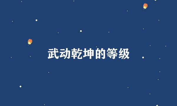 武动乾坤的等级