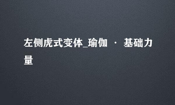 左侧虎式变体_瑜伽 · 基础力量