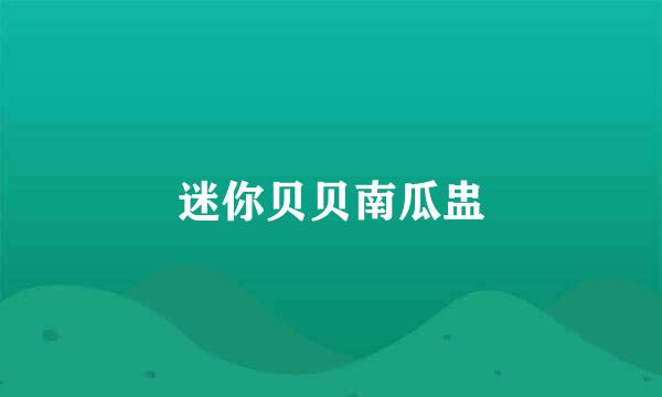 迷你贝贝南瓜盅
