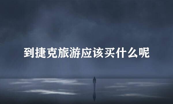 到捷克旅游应该买什么呢