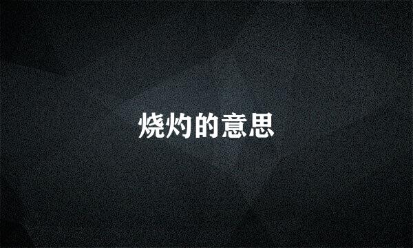 烧灼的意思