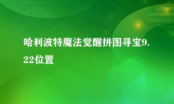 哈利波特魔法觉醒拼图寻宝9.22位置